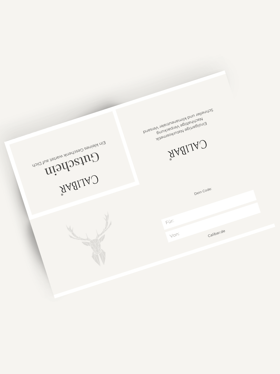 Calibar Naturkosmetik Gutschein