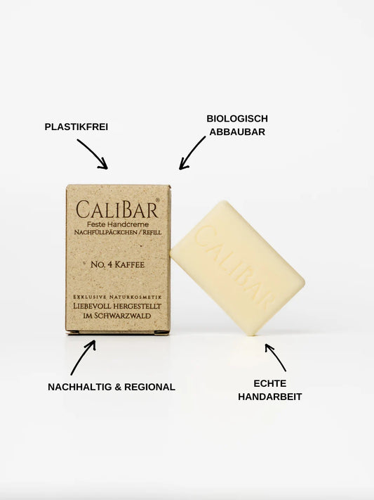 Feste Handcreme - Vorteilsset: 3x Nachfüllpack - Kaffee