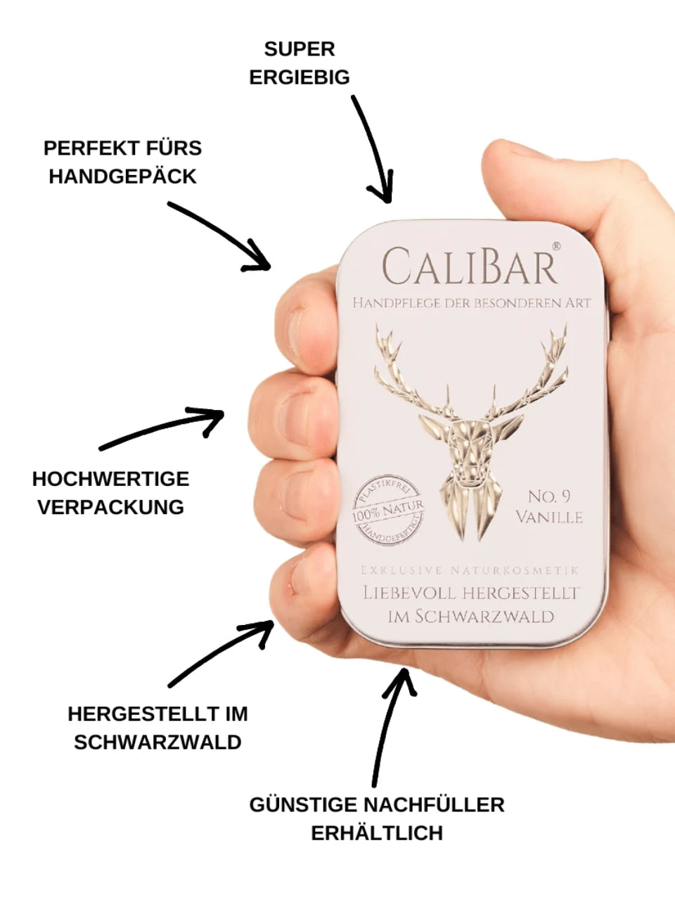 Vorteilsset: 3x Calibar® No.9 Vanille - Feste Handcreme