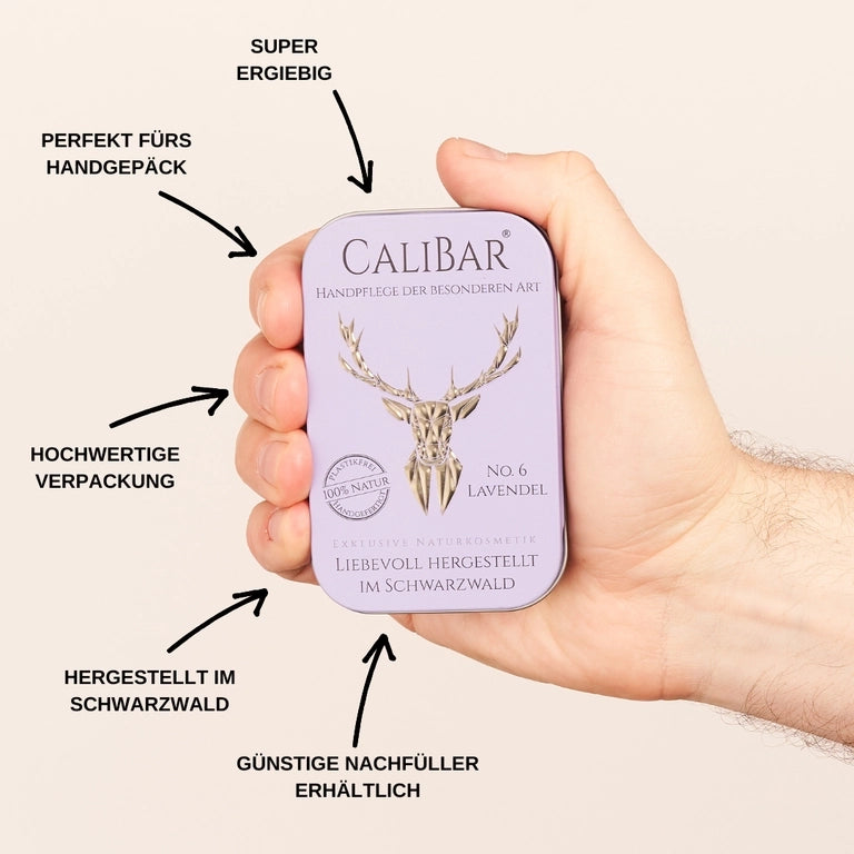 Vorteilsset: 3x Calibar® No.6 Lavendel - Feste Handcreme