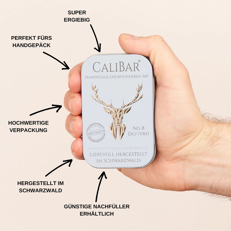 Vorteilsset: 3x Calibar® No.8 Duftfrei - Feste Handcreme