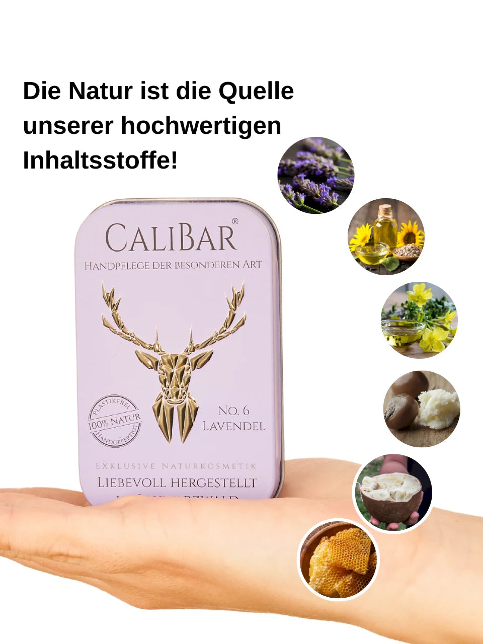 Vorteilsset: 3x Calibar® No.6 Lavendel - Feste Handcreme