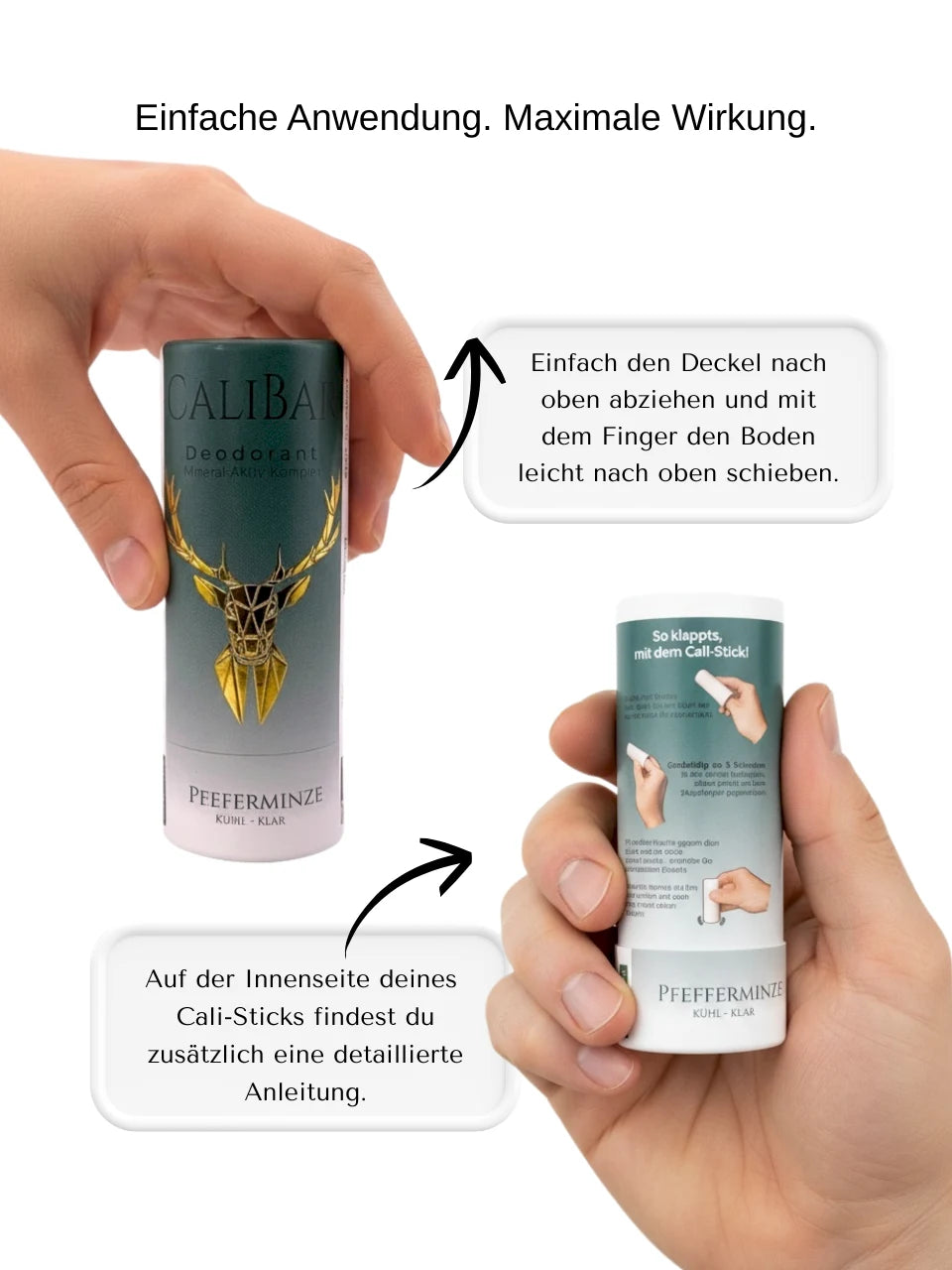 Calibar Deodorant-Stick Pfefferminze