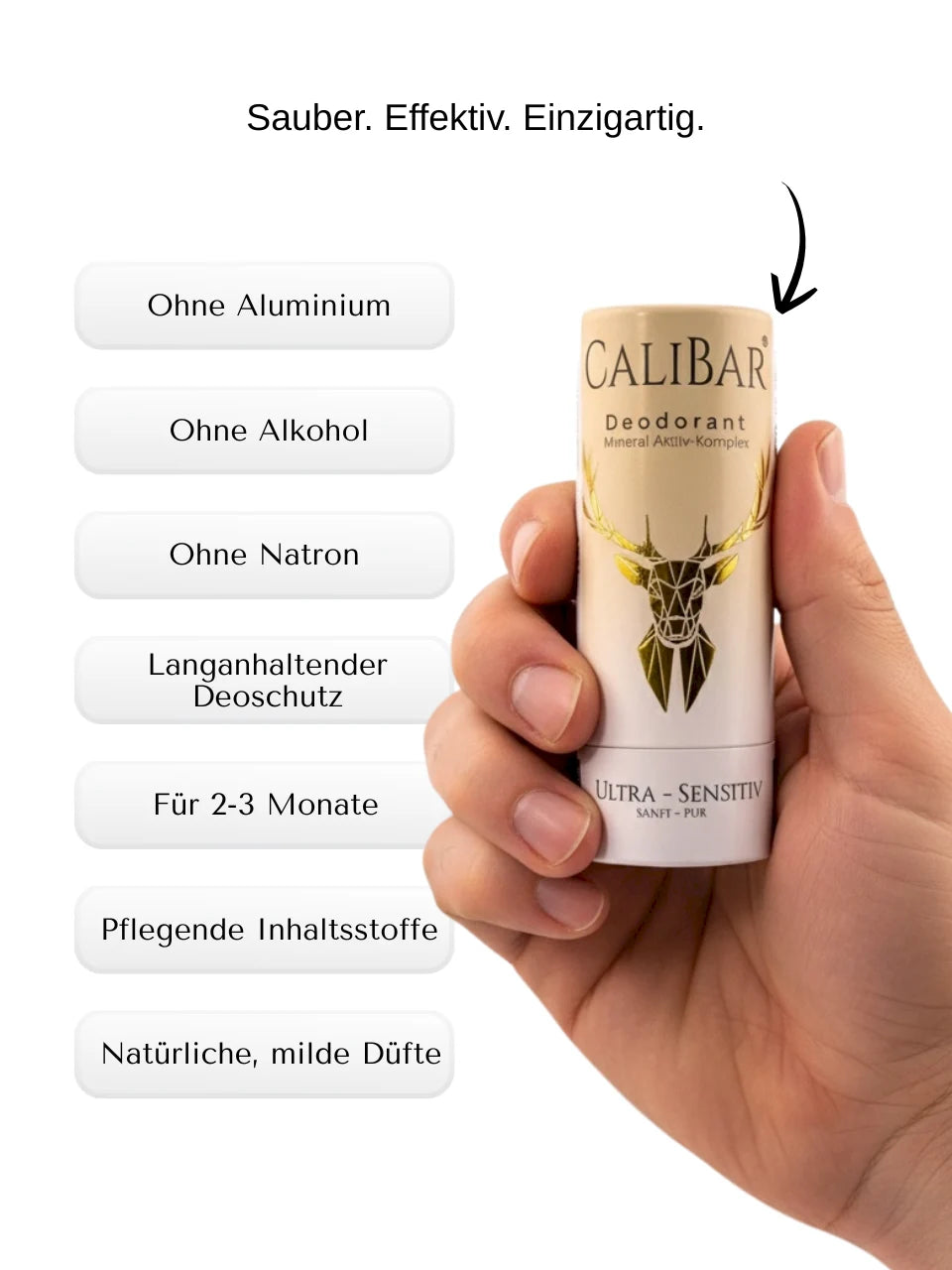 Calibar Deodorant-Stick Ultra-Sensitiv