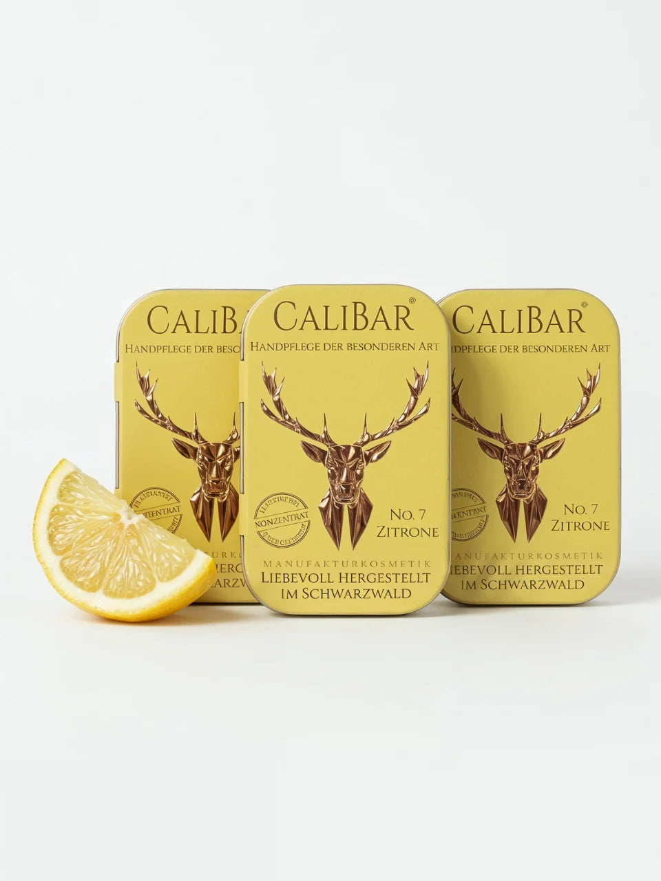 Vorteilsset: 3x Calibar® No.7 Zitrone - Feste Handcreme