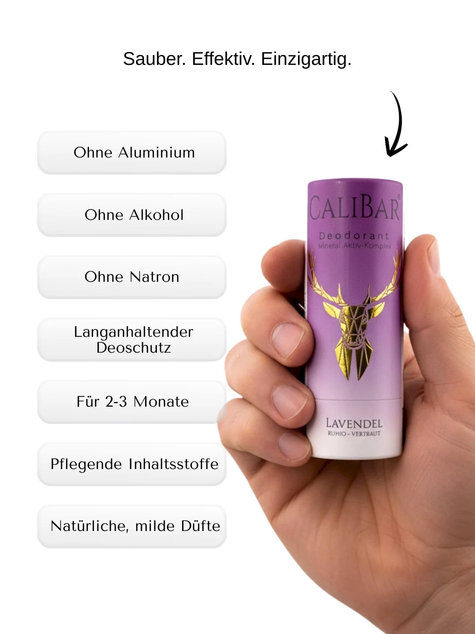 Calibar Deodorant-Stick Lavendel