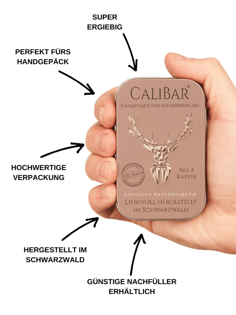 Unperfekt Calibar® No.4 Kaffee - Feste Handcreme