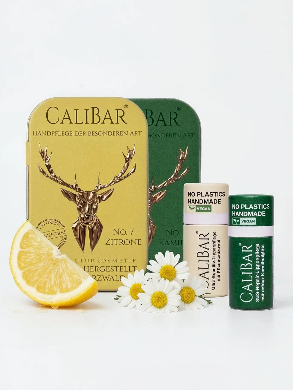 Kennenlern Set - Feste Naturkosmetik Handcreme & Lippenpflege