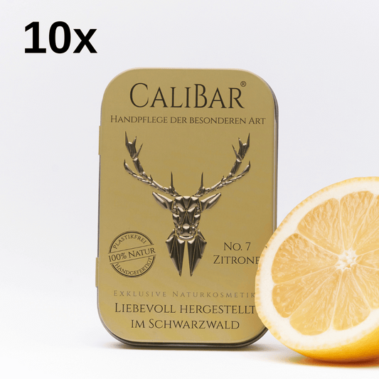 10x Calibar® No.7 Zitrone - Feste Handcreme