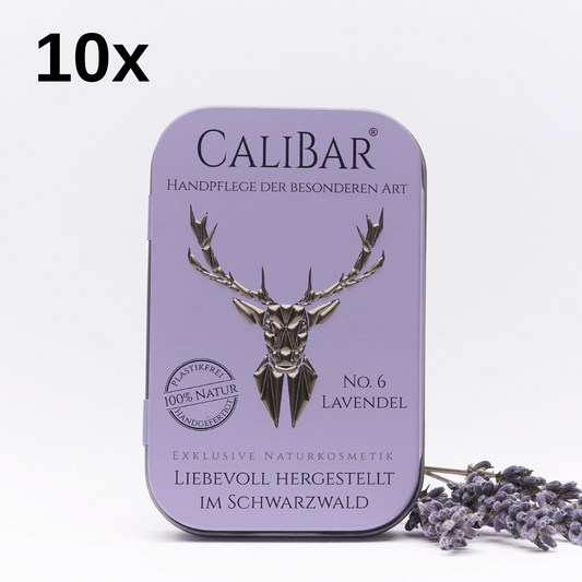 10x Calibar® No.6 Lavendel - Feste Handcreme