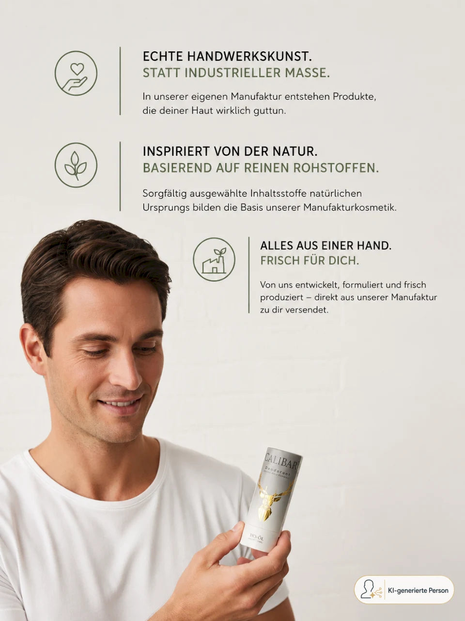 Unperfekt - Calibar Deodorant-Stick Ho‑Öl