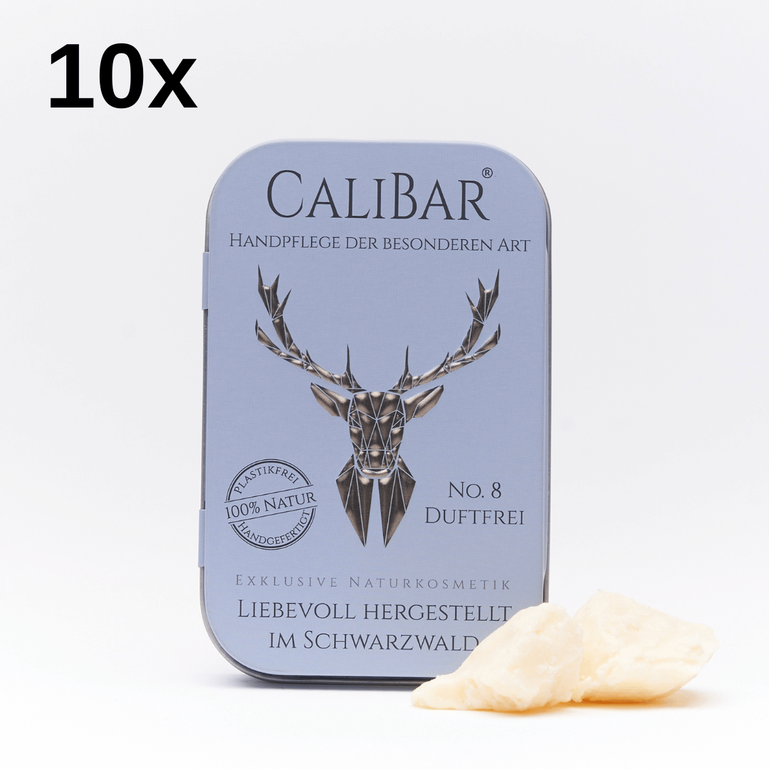 10x Calibar® No.8 Duftfrei - Feste Handcreme