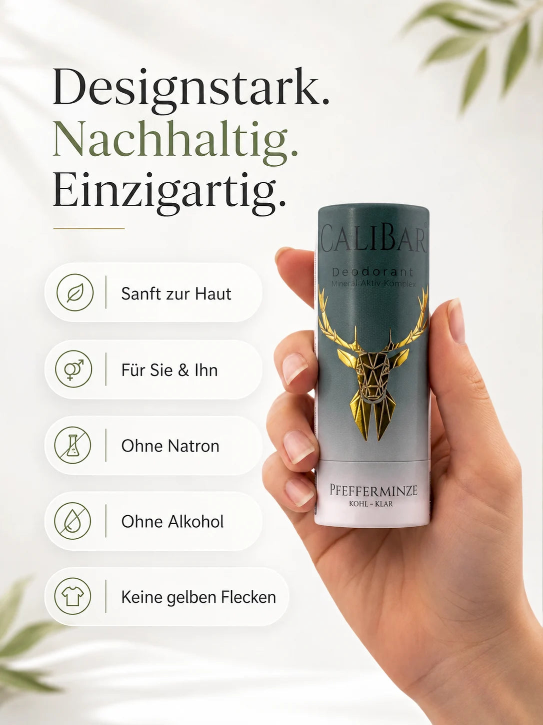 Unperfekt - Calibar Deodorant-Stick Pfefferminze