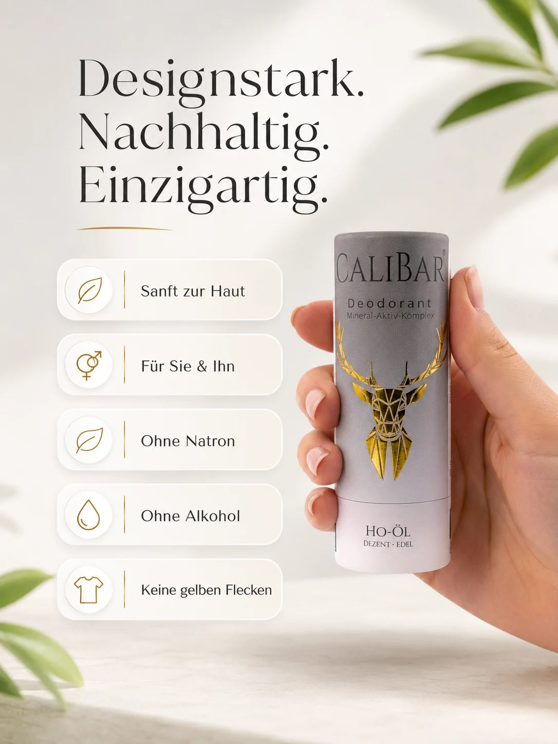 Unperfekt - Calibar Deodorant-Stick Ho‑Öl