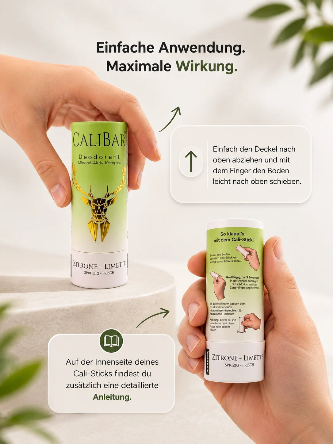 Calibar Deo-Set ohne Aluminium – 5er Pack