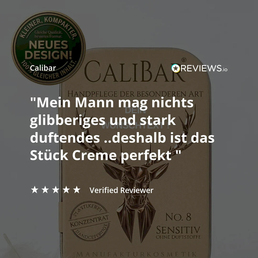 Vorteilsset: 3x Calibar® No.8 Sensitiv (Duftfrei) - Feste Handcreme