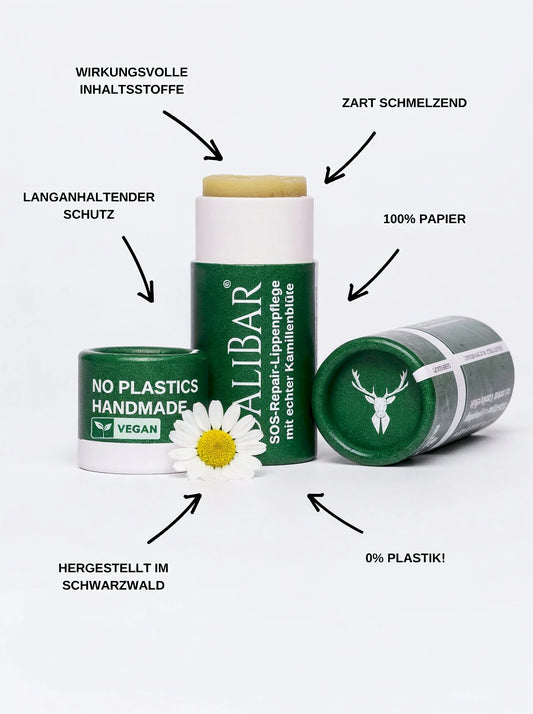 Naturkosmetik - SOS Repair Lippenpflege - Mit echter Kamille | Vegan